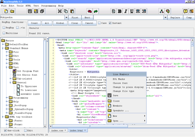 html programmierung